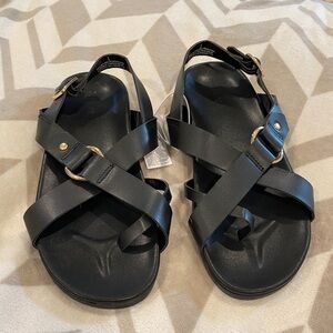 Old Navy Black Strappy Sandals